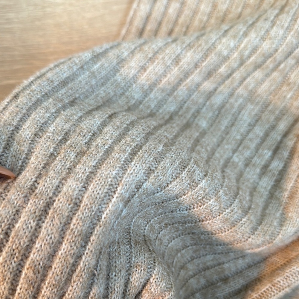 H&M Cozy Ribbed Knit Pants - Beige - Picture 5 of 6